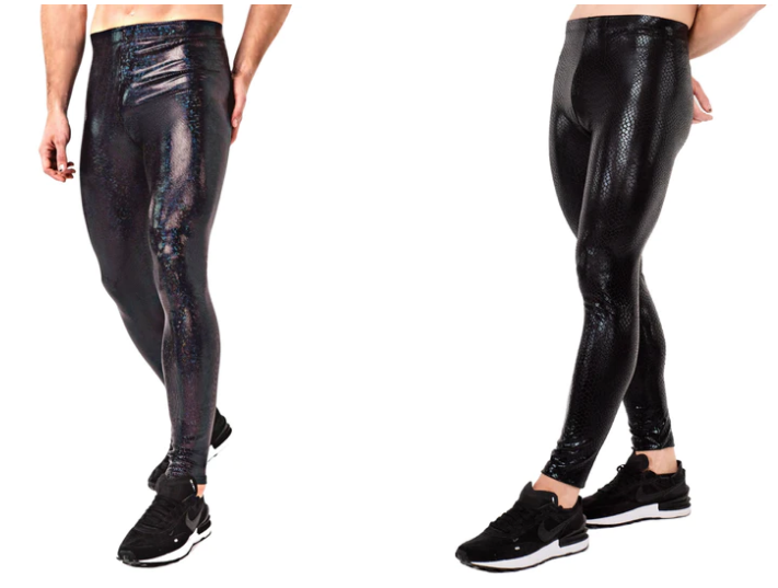 Shine Bright: Embrace the Metallic, Wet-Look & Shiny Leggings Trend for Men