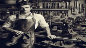 handcrafted leather aprons