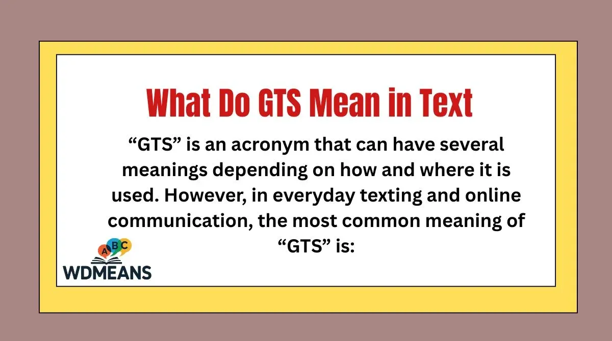 gts meaning