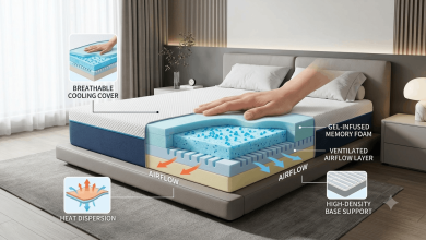 cooling memory foam mattress