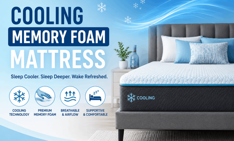 cooling memory foam mattress