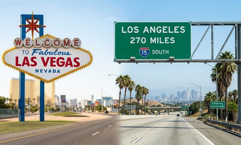 how far from las vegas to los angeles california