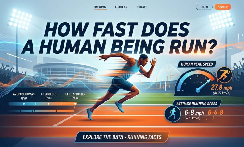 how fast does a human being run