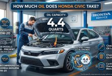 how much oil does honda civic take