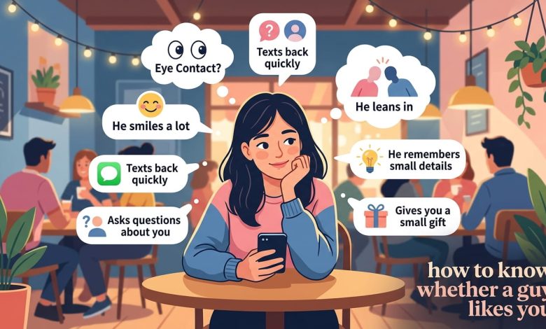 how to know whether a guy likes you