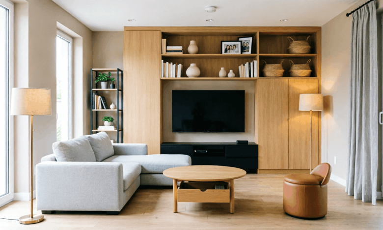 living room storage