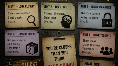 trace escape room hints