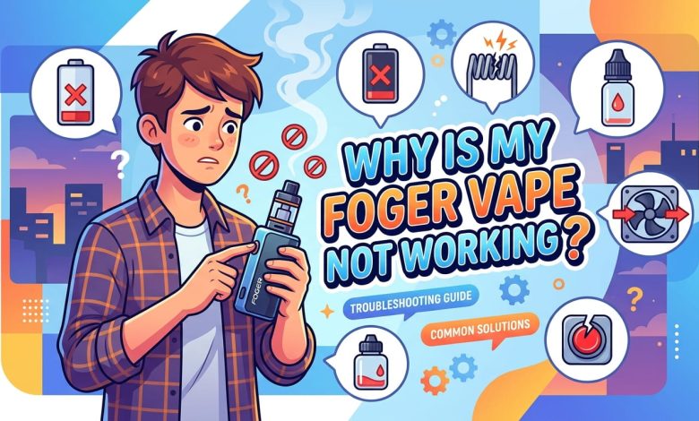 why is my foger vape not working
