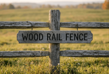 wood rail fence